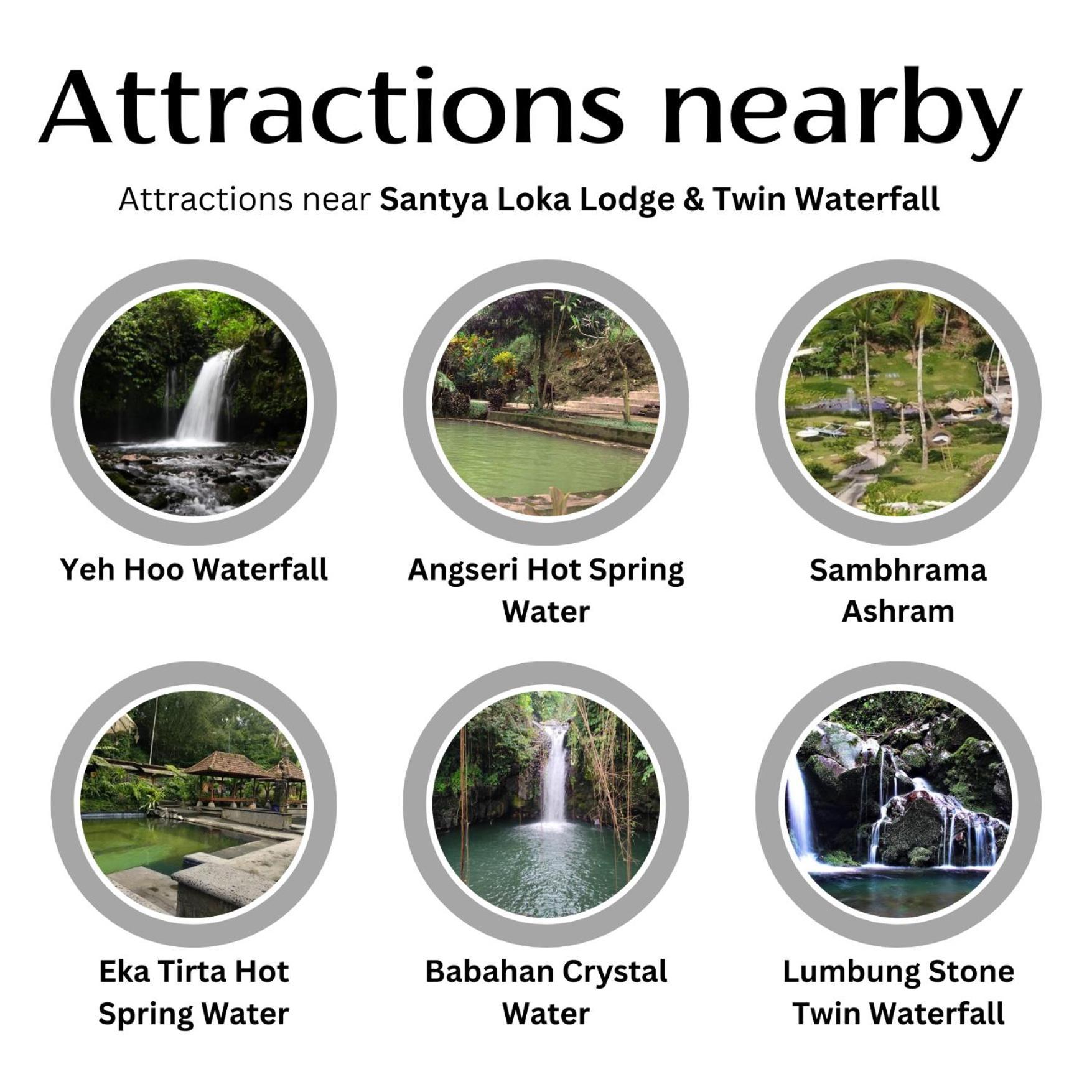 Santya Loka Lodge & Twin Waterfall Джатилувих Экстерьер фото